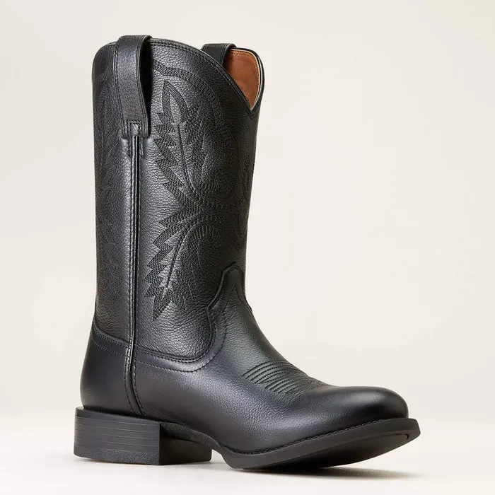 Men Western Boots Ariat Sport Stratten Cowboy Boot Black Deertan Men Western Boots Ariat Sport Stratten Cowboy Boot Black Deertan