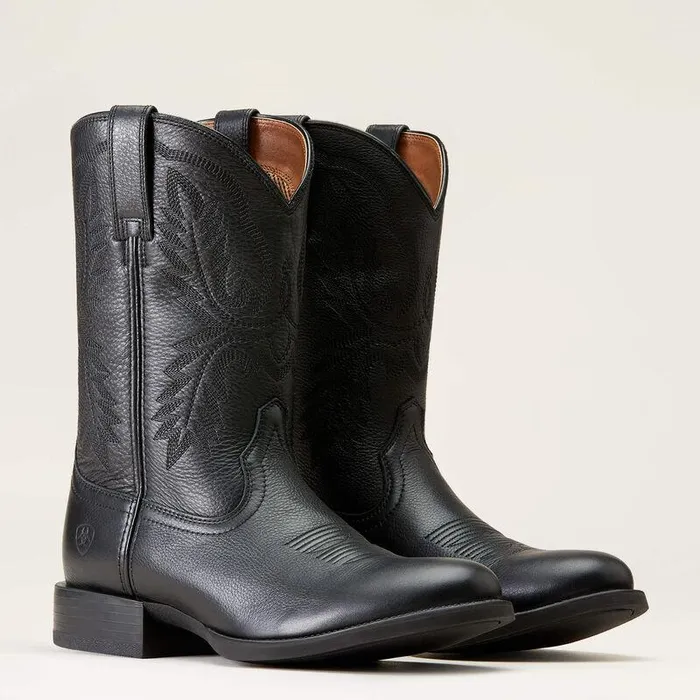 Men Western Boots Ariat Sport Stratten Cowboy Boot Black Deertan Men Western Boots Ariat Sport Stratten Cowboy Boot Black Deertan
