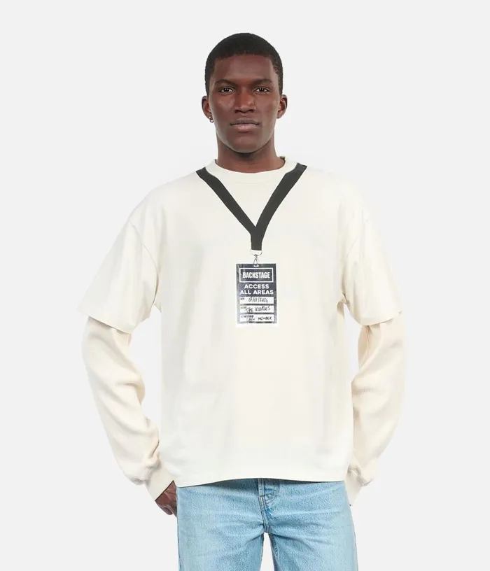 Men White Backstage Serigraphy Tshirt THE KOOPLES Tshirts