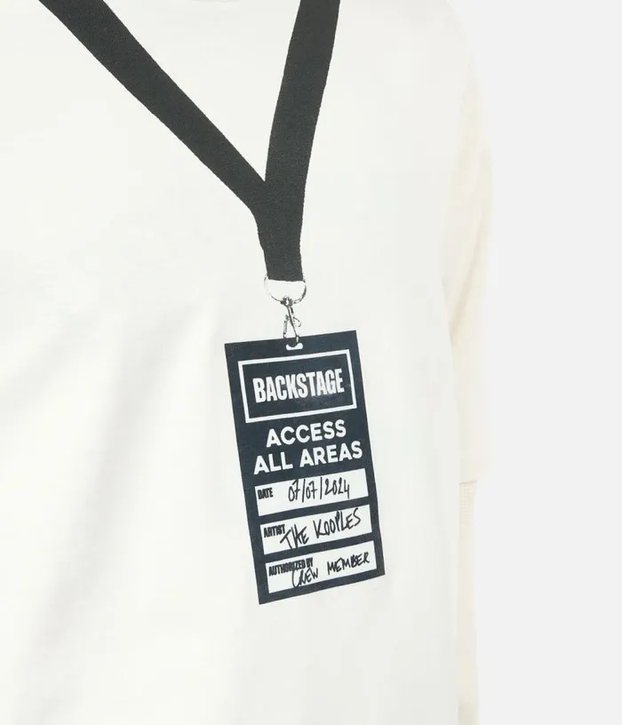 Men White Backstage Serigraphy Tshirt THE KOOPLES Tshirts