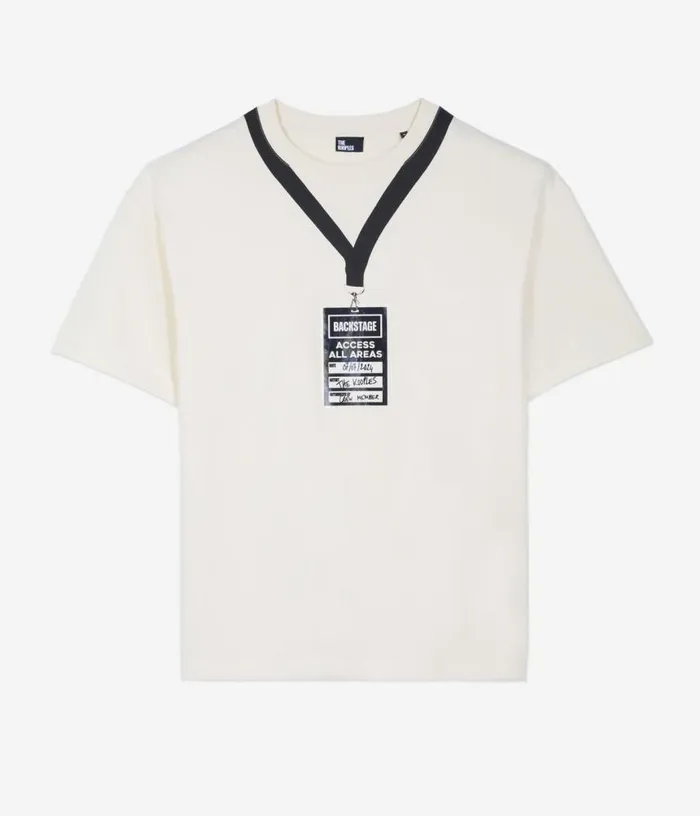 Men White Backstage Serigraphy Tshirt THE KOOPLES Tshirts