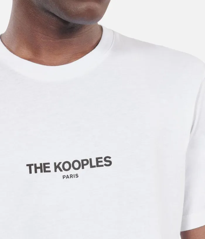 Men White Logo Tshirt THE KOOPLES Knits and Tees