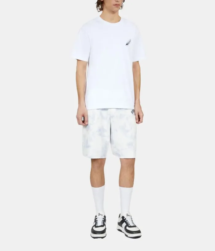 Men White Tshirt With Feather Embroidery THE KOOPLES Tshirts