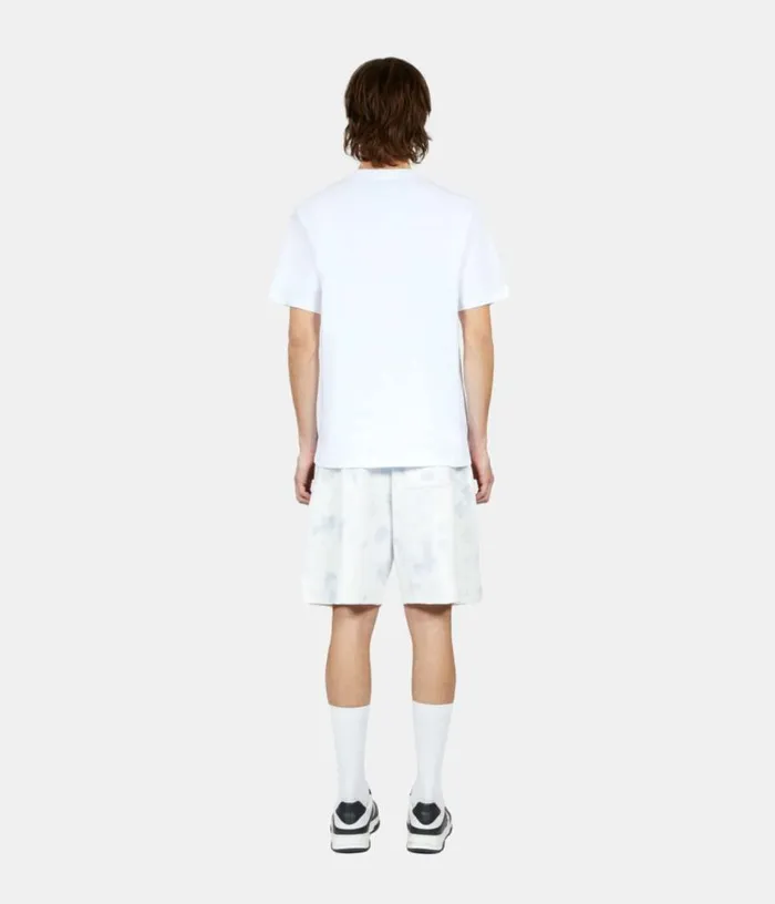 Men White Tshirt With Feather Embroidery THE KOOPLES Tshirts
