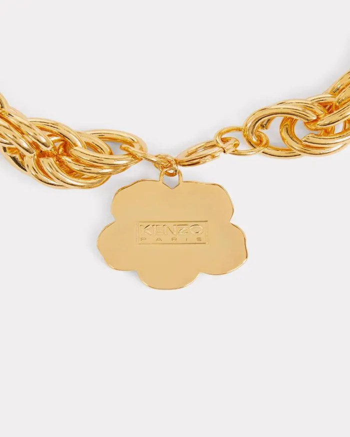 MenWomen 039Boke Flower039 Necklace Gold Kenzo Pins And Jewelry