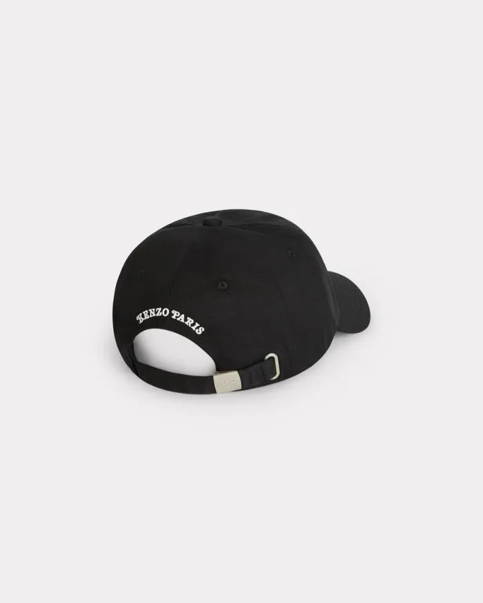 MenWomen 039KENZO VERDY MARKET039 Embroidered Cap In Cotton Black Kenzo Caps And Hats