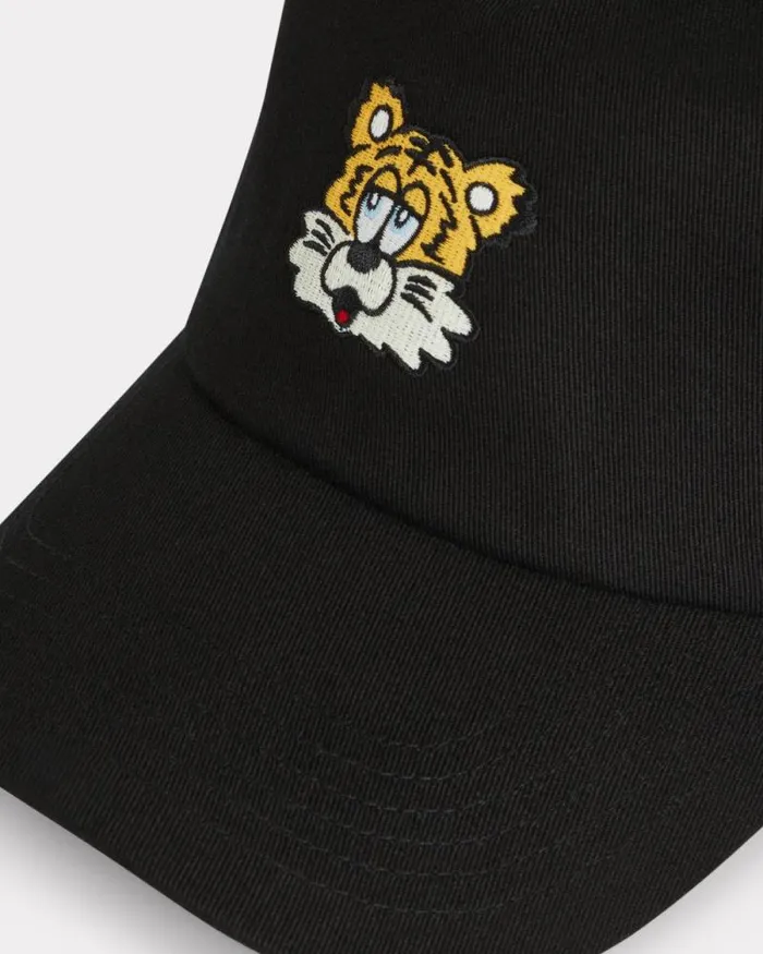MenWomen 039KENZO VERDY MARKET039 Embroidered Cap In Cotton Black Kenzo Caps And Hats