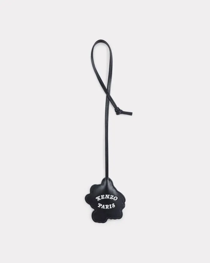 MenWomen 039KENZO VERDY MARKET039 Key Holder In Leather Multicolor Kenzo Pins And Jewelry