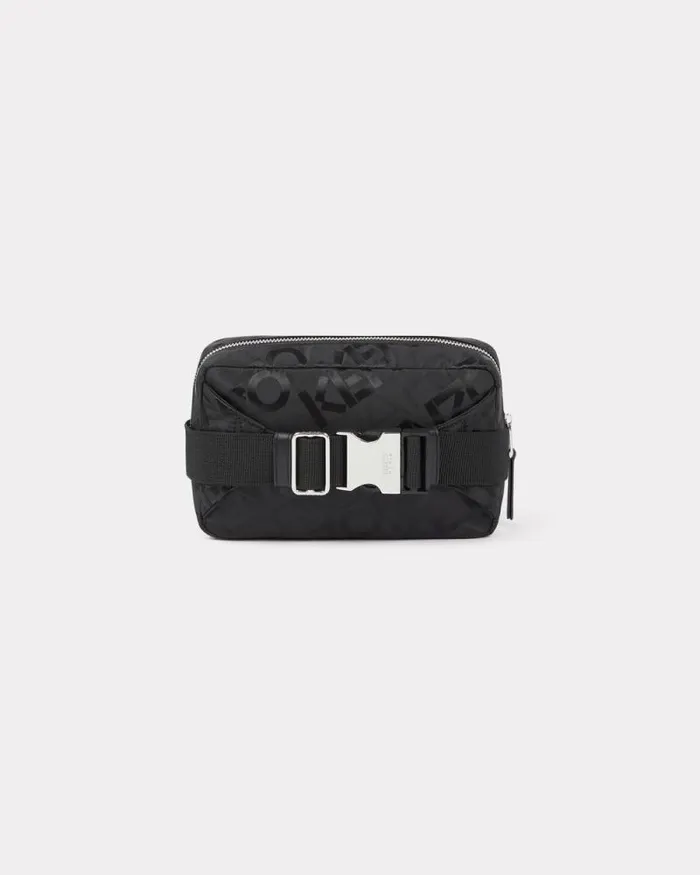 MenWomen 039KENZOGRAM039 Belt Bag Black Kenzo Bags