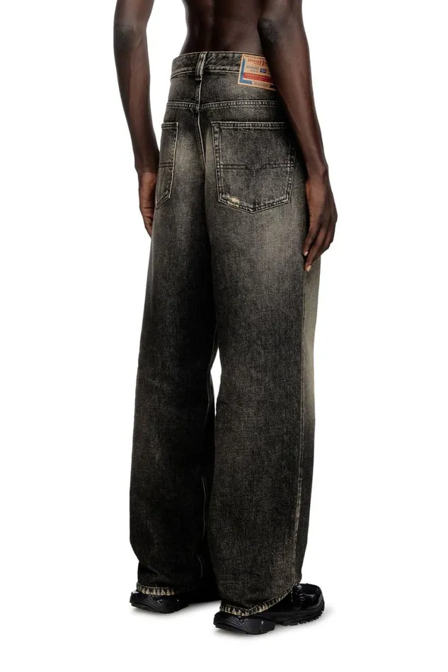 MenWomen Diesel Jeans Relaxed Jeans 2001 DMacro 007Z1 Blackdark Grey