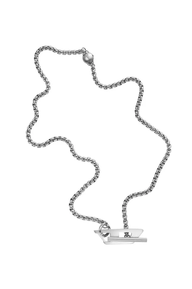 MenWomen Diesel Jewelry DX1477 Silver
