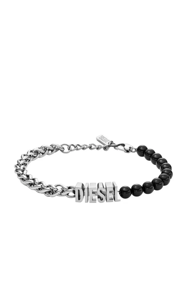 MenWomen Diesel Jewelry DX1541040 JEWEL Silverblack