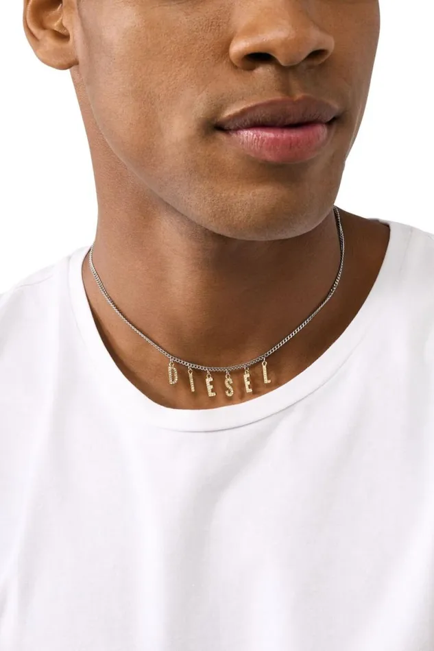 MenWomen Diesel Jewelry DX1545931 JEWEL Silvergold