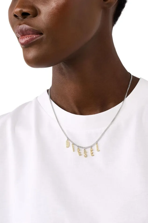 MenWomen Diesel Jewelry DX1545931 JEWEL Silvergold