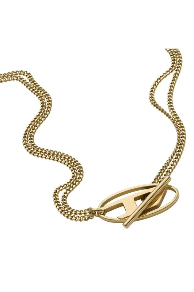 MenWomen Diesel Jewelry DX1567710 JEWEL Gold