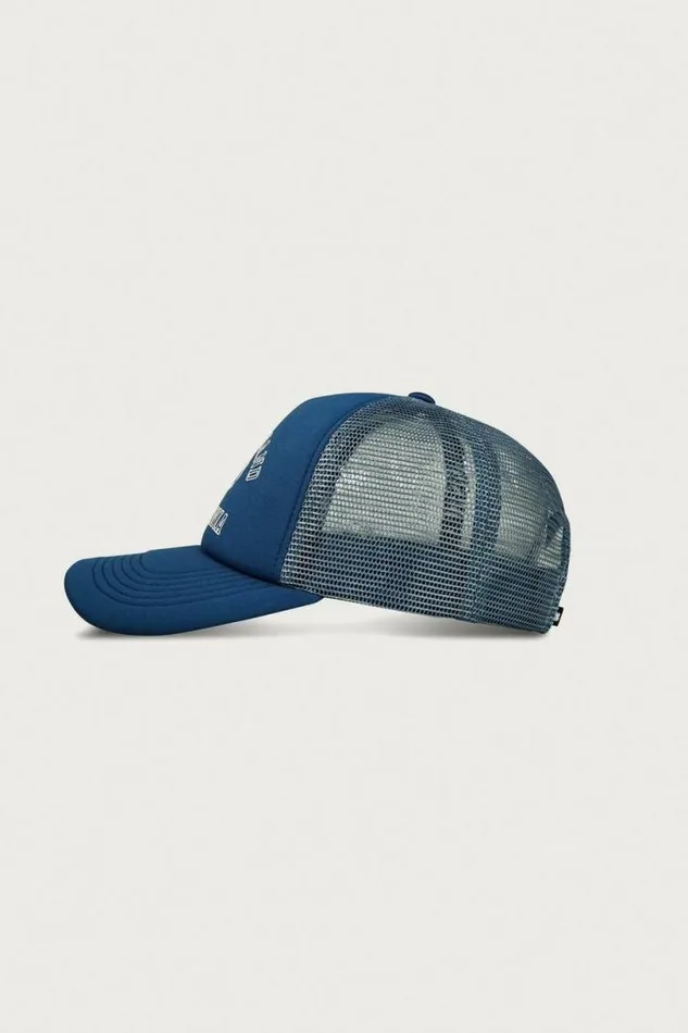 MenWomen Lucky Brand Hats Lucky Collegiate Trucker Hat Rinse