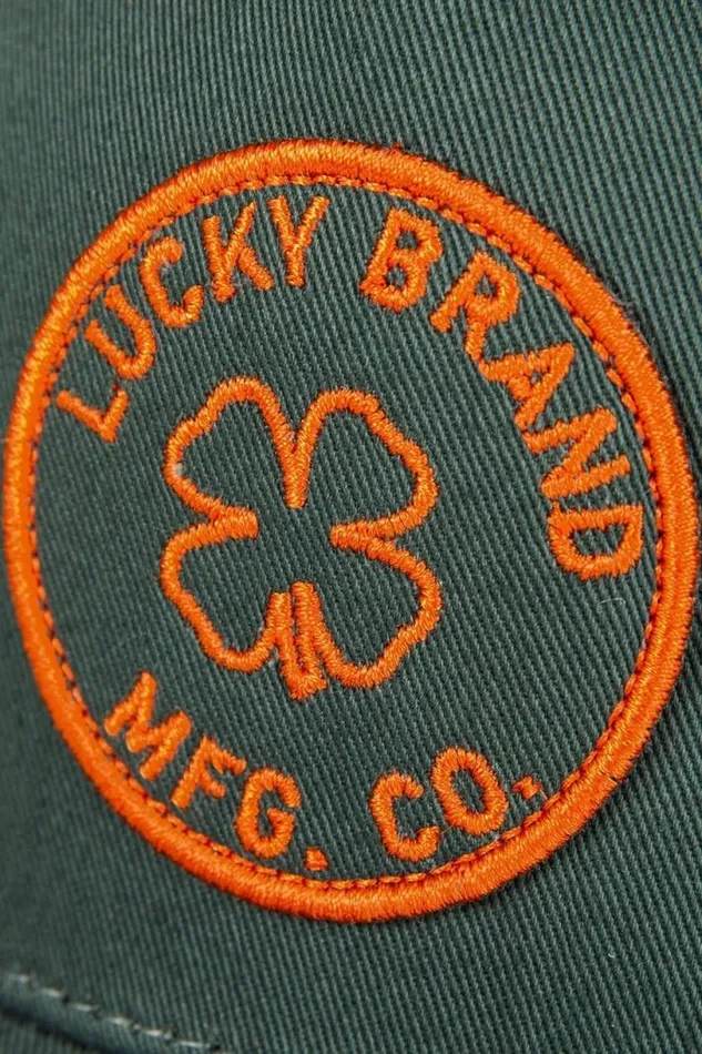 MenWomen Lucky Brand Hats Lucky Mfg Co Patch Hat Open Green