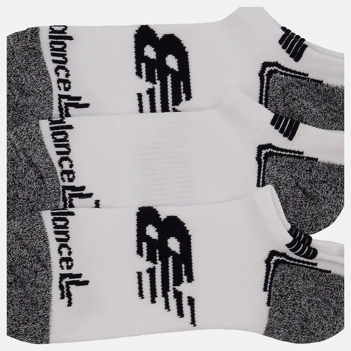 MenWomen No Show Run Sock 3 Pack White New Balance Socks MenWomen No Show Run Sock 3 Pack White New Balance Socks