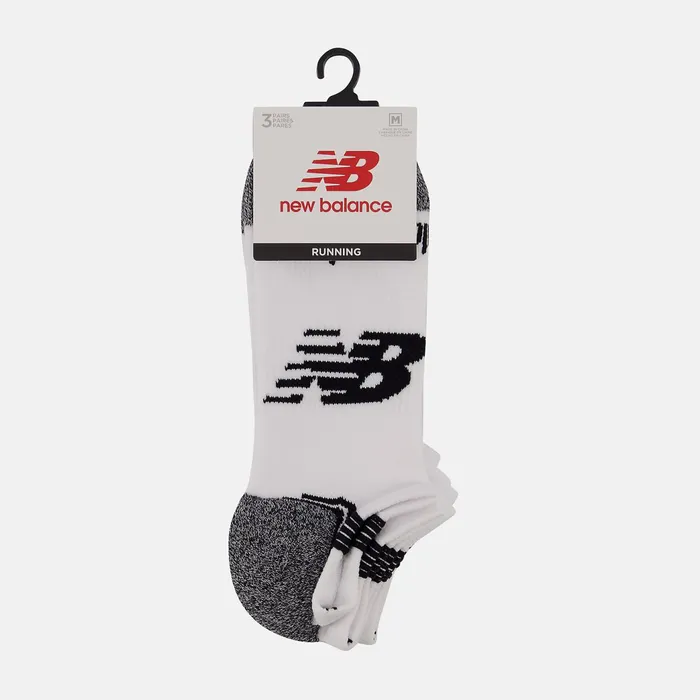 MenWomen No Show Run Sock 3 Pack White New Balance Socks MenWomen No Show Run Sock 3 Pack White New Balance Socks