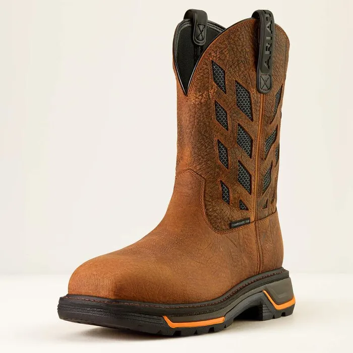 Men Work Boots Ariat Big Rig Tread VentTEK Composite Toe Work Boot Earthgraphite