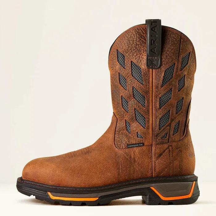 Men Work Boots Ariat Big Rig Tread VentTEK Composite Toe Work Boot Earthgraphite