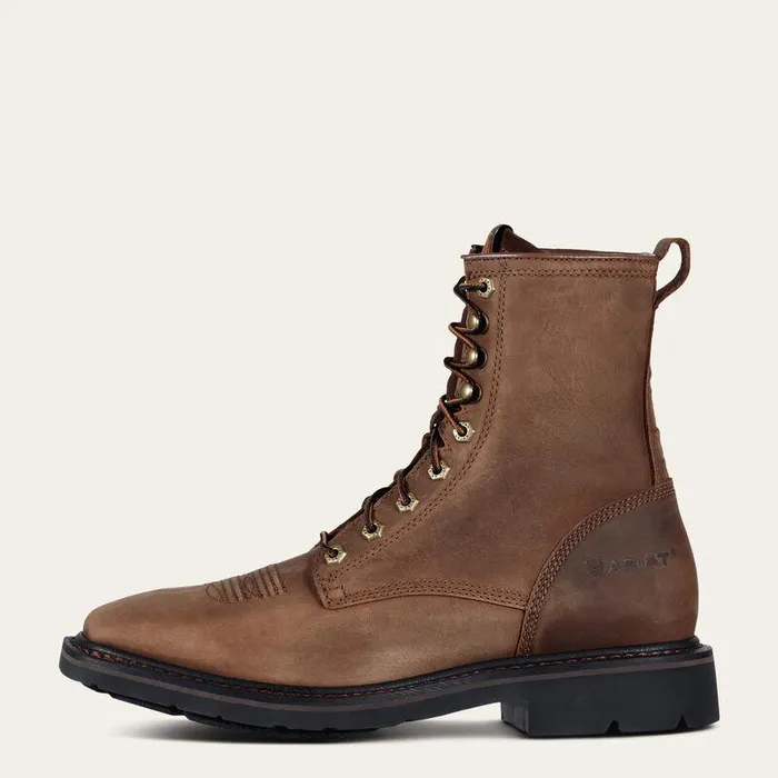 Men Work Boots Ariat Cascade 8quot Wide Square Toe Work Boot Alamo Brown Men Work Boots Ariat Cascade 8quot Wide Square Toe Work Boot Alamo Brown