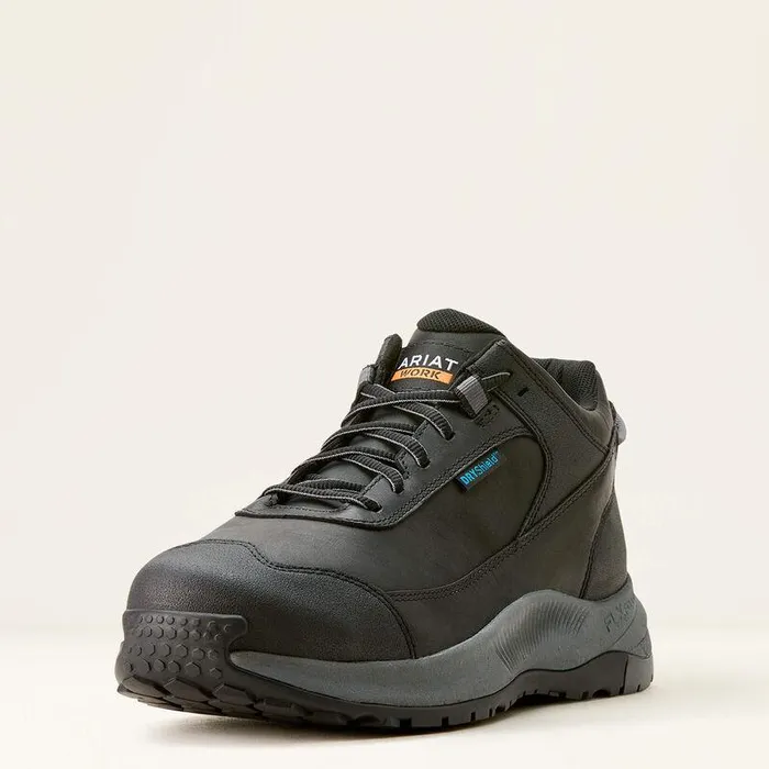 Men Work Boots Ariat Outpace Shift Waterproof Composite Toe Work Shoe Black