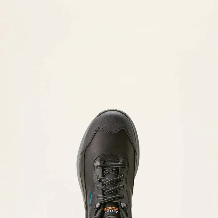 Men Work Boots Ariat Outpace Shift Waterproof Composite Toe Work Shoe Black Men Work Boots Ariat Outpace Shift Waterproof Composite Toe Work Shoe Black