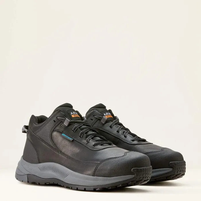 Men Work Boots Ariat Outpace Shift Waterproof Composite Toe Work Shoe Black Men Work Boots Ariat Outpace Shift Waterproof Composite Toe Work Shoe Black