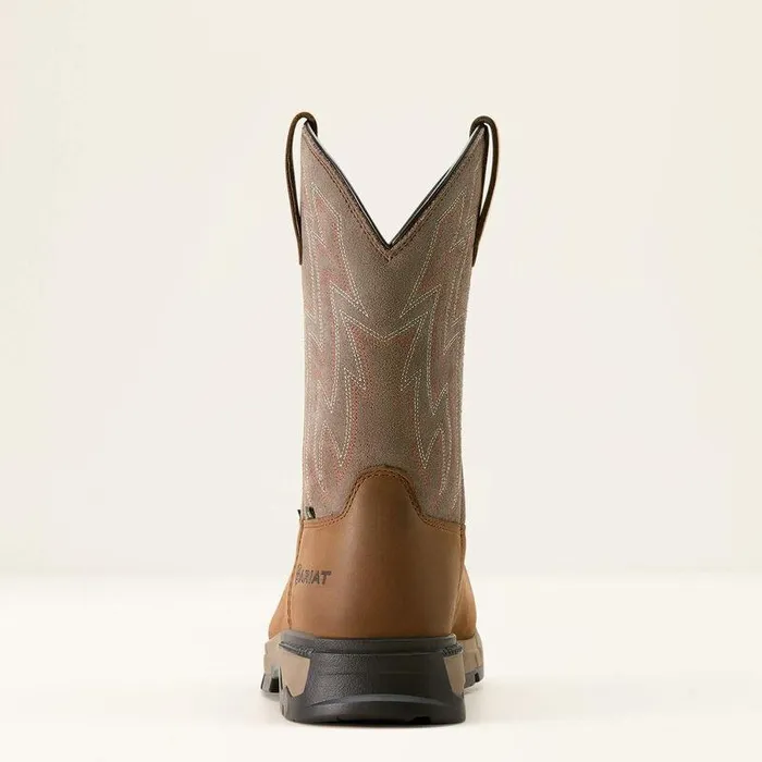 Men Work Boots Ariat Rebar Flex SD Composite Toe Work Boot Distressed Brownstone