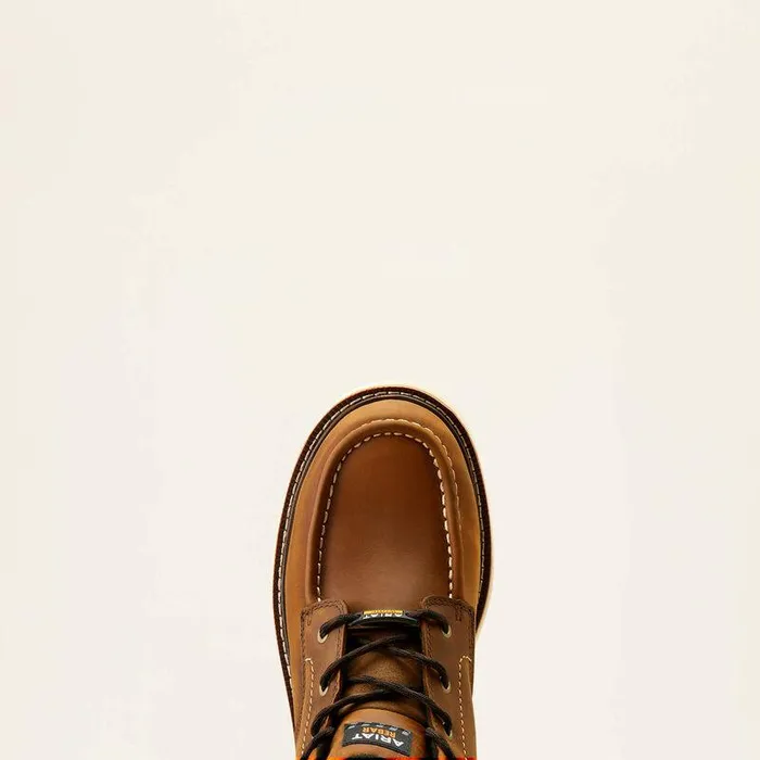 Men Work Boots Ariat Rebar Lift Chukka Waterproof Work Boot Distressed Brown
