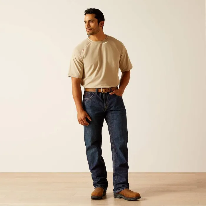 Men Workwear Ariat FR Baselayer TShirt Khaki Men Workwear Ariat FR Baselayer TShirt Khaki