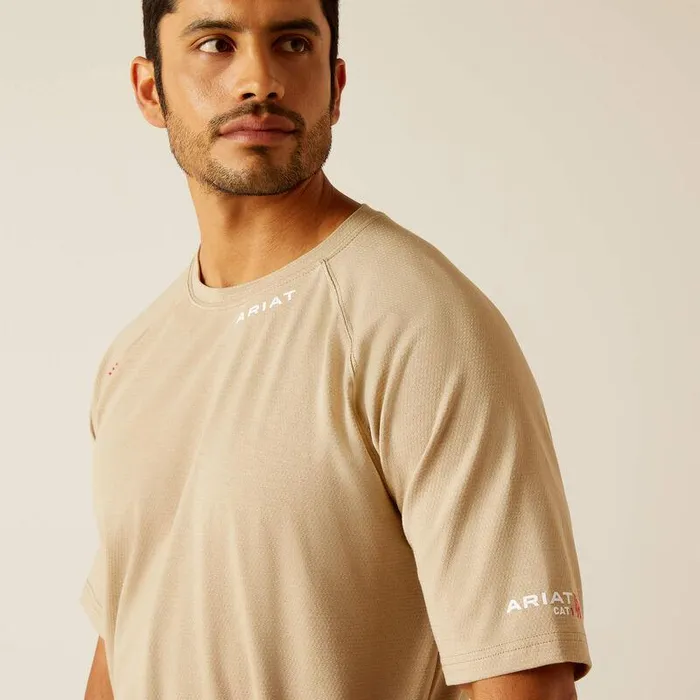 Men Workwear Ariat FR Baselayer TShirt Khaki Men Workwear Ariat FR Baselayer TShirt Khaki