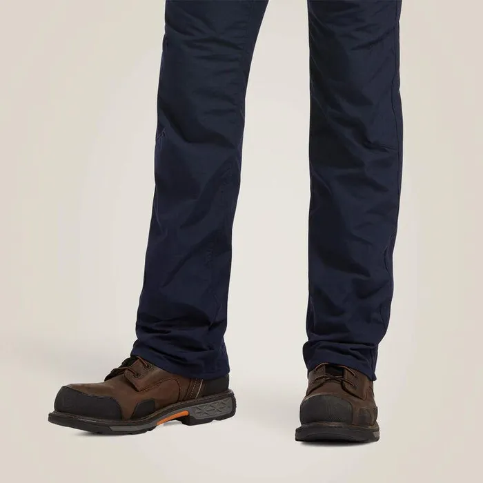 Men Workwear Ariat FR M5 DuraLight Ripstop Stackable Straight Leg Pant Navy