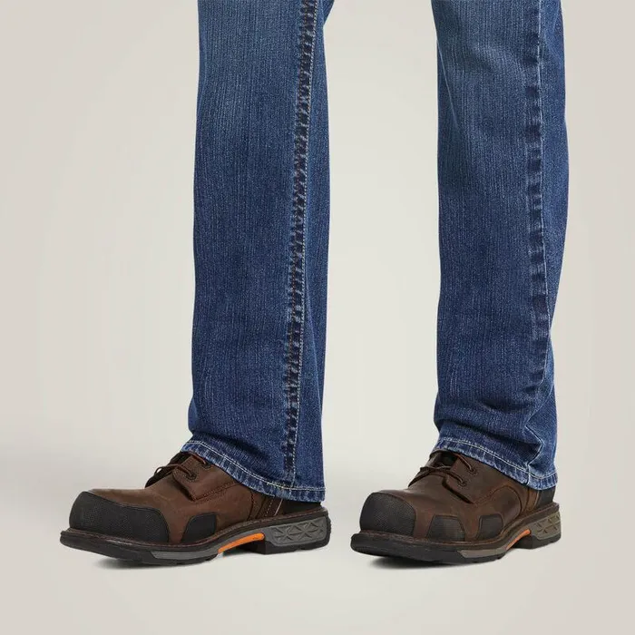 Men Workwear Ariat FR M7 Slim DuraStretch Basic Straight Leg Jean Flint