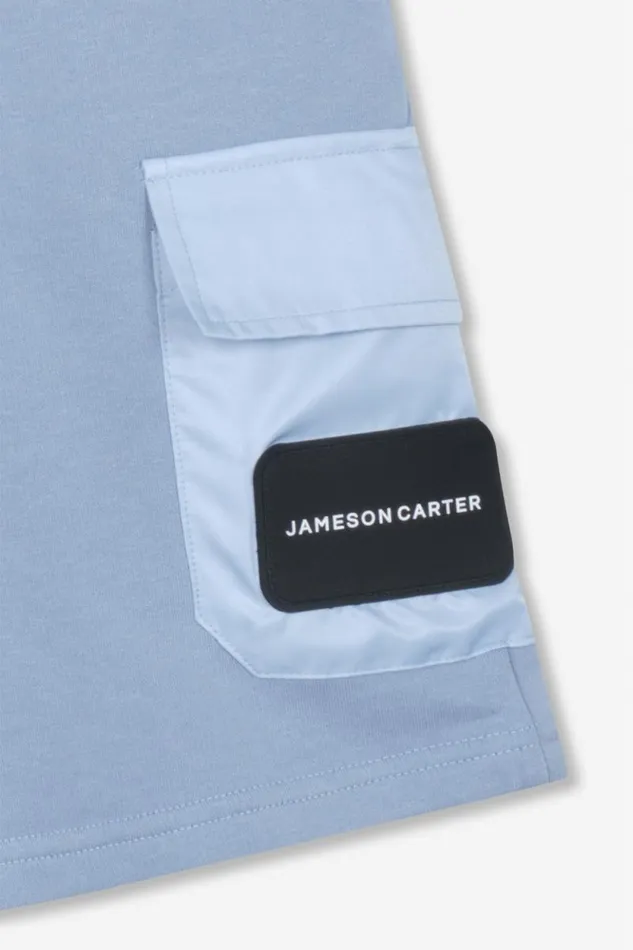 Mens Ansdell Cargo Shorts 8211 Blue Jameson Carter Shorts