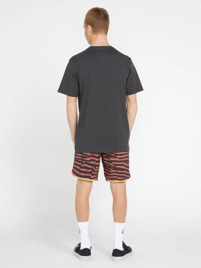 Mens Boardshorts and Trunks Volcom Funday Scallop ModTech Boardshorts 8211 Rust