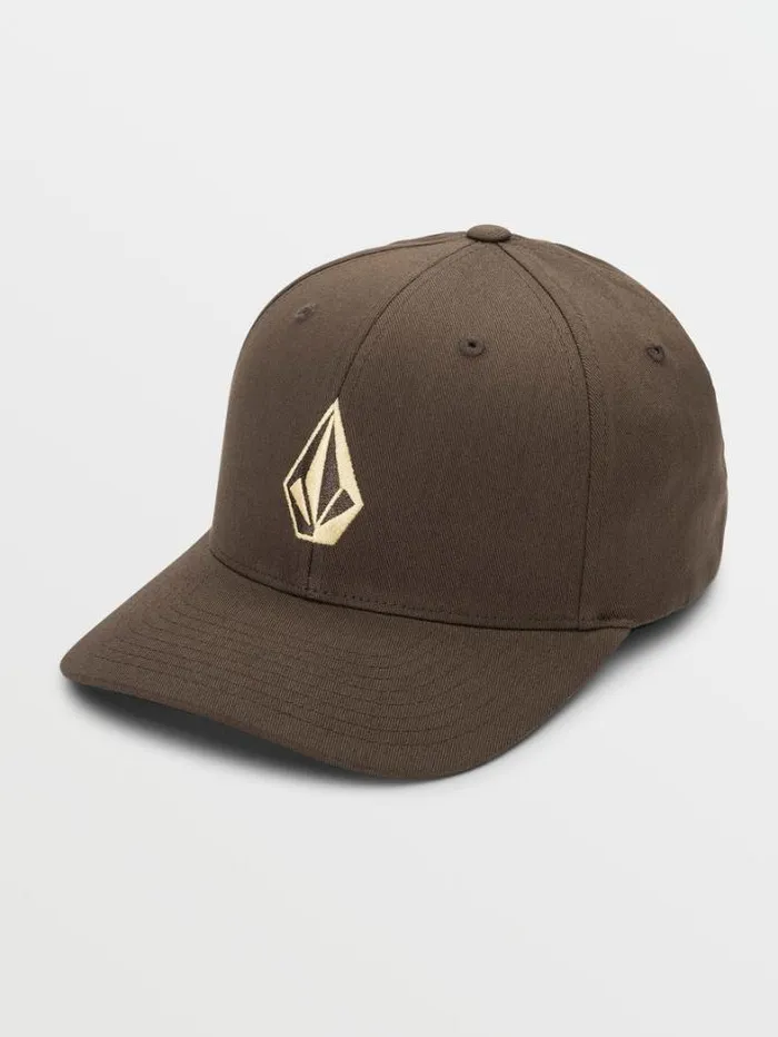 Mens Hats and Beanies Volcom Full Stone Flexfit Hat 8211 Mud