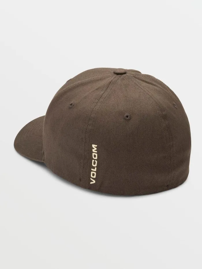 Mens Hats and Beanies Volcom Full Stone Flexfit Hat 8211 Mud