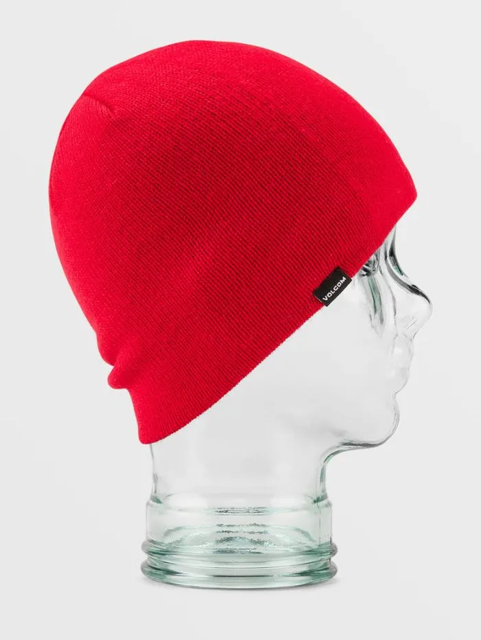 Mens Hats and Beanies Volcom VCo Skull Beanie 8211 Red