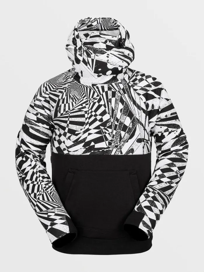 Mens Hoodies and Sweatshirts Volcom Hydro Riding Hoodie 8211 Black White