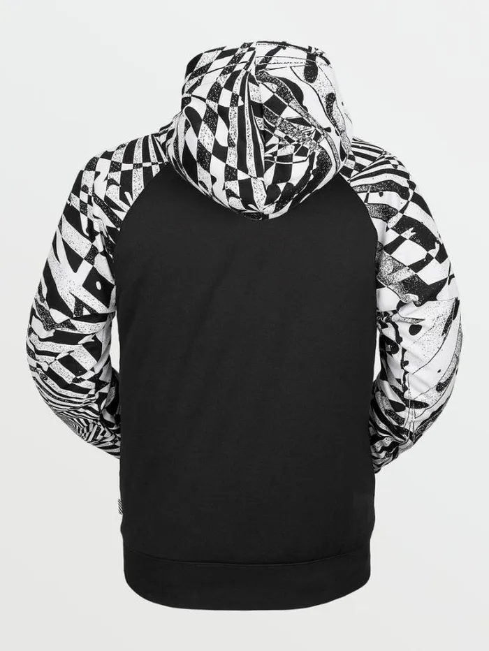 Mens Hoodies and Sweatshirts Volcom Hydro Riding Hoodie 8211 Black White