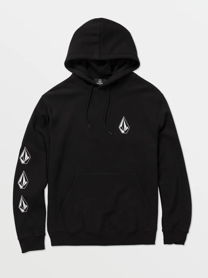 Mens Hoodies and Sweatshirts Volcom Iconic Stone Hoodie 8211 Black