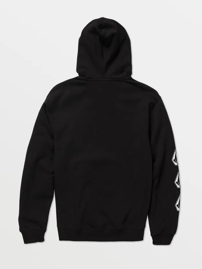 Mens Hoodies and Sweatshirts Volcom Iconic Stone Hoodie 8211 Black