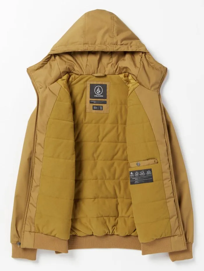 Mens Jackets Volcom Hernan 5K Jacket 8211 Tobacco