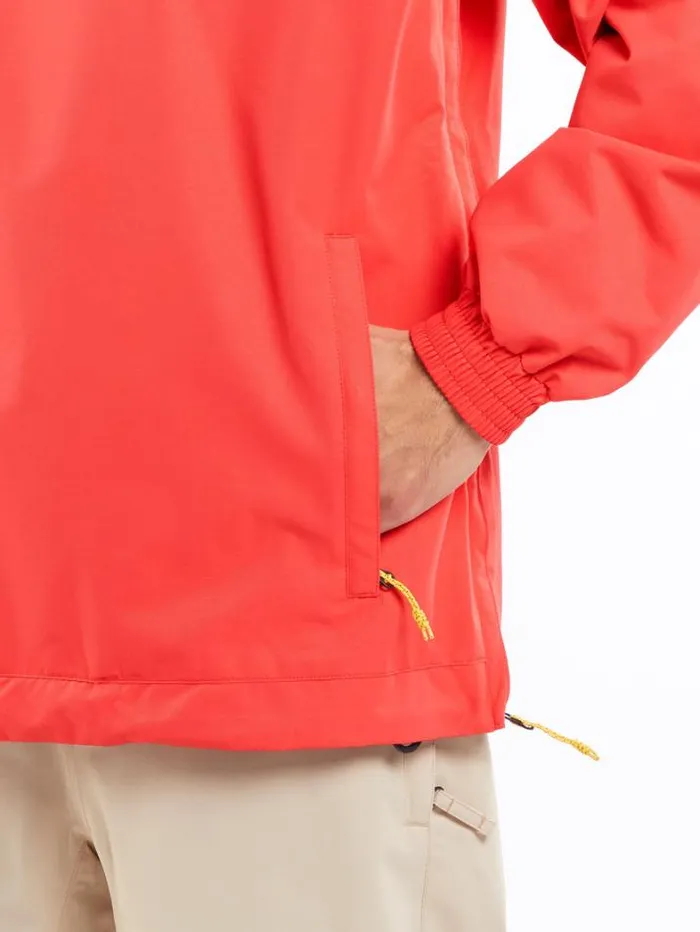 Mens Jackets Volcom Longo Pullover Jacket 8211 Orange