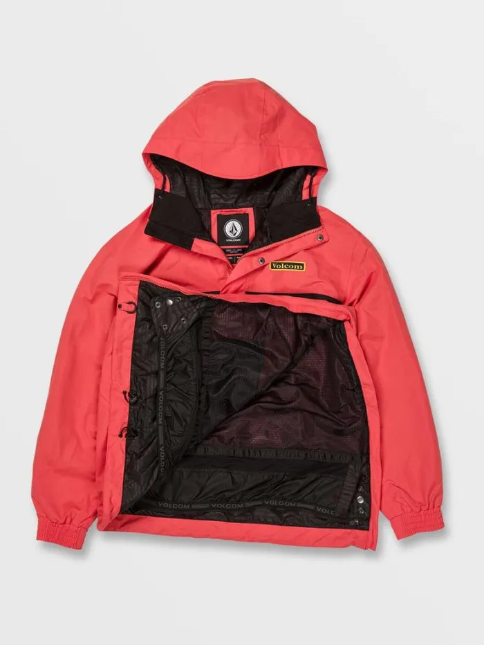 Mens Jackets Volcom Longo Pullover Jacket 8211 Orange