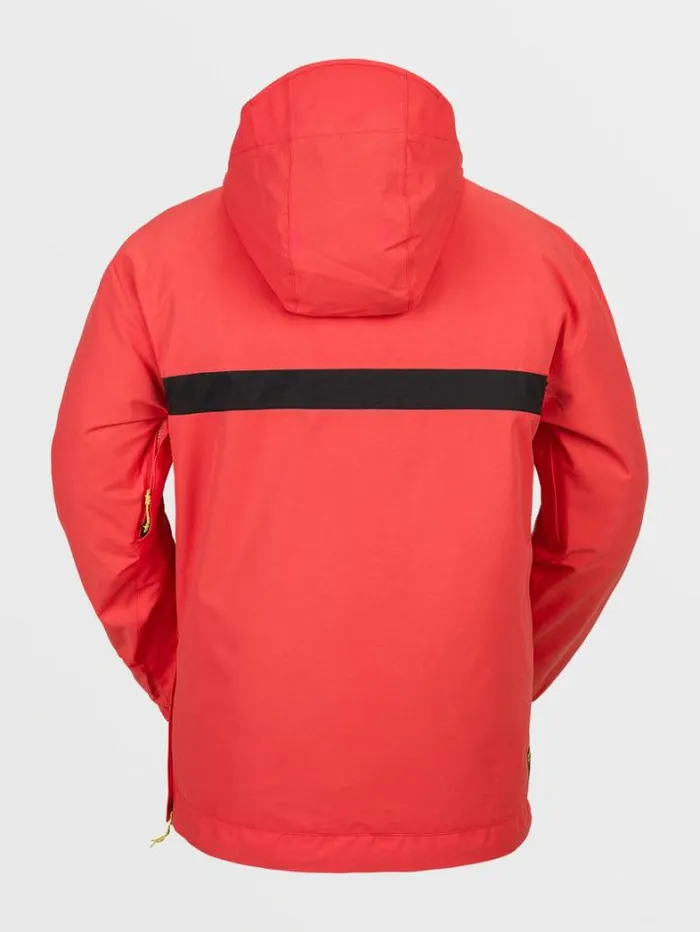 Mens Jackets Volcom Longo Pullover Jacket 8211 Orange