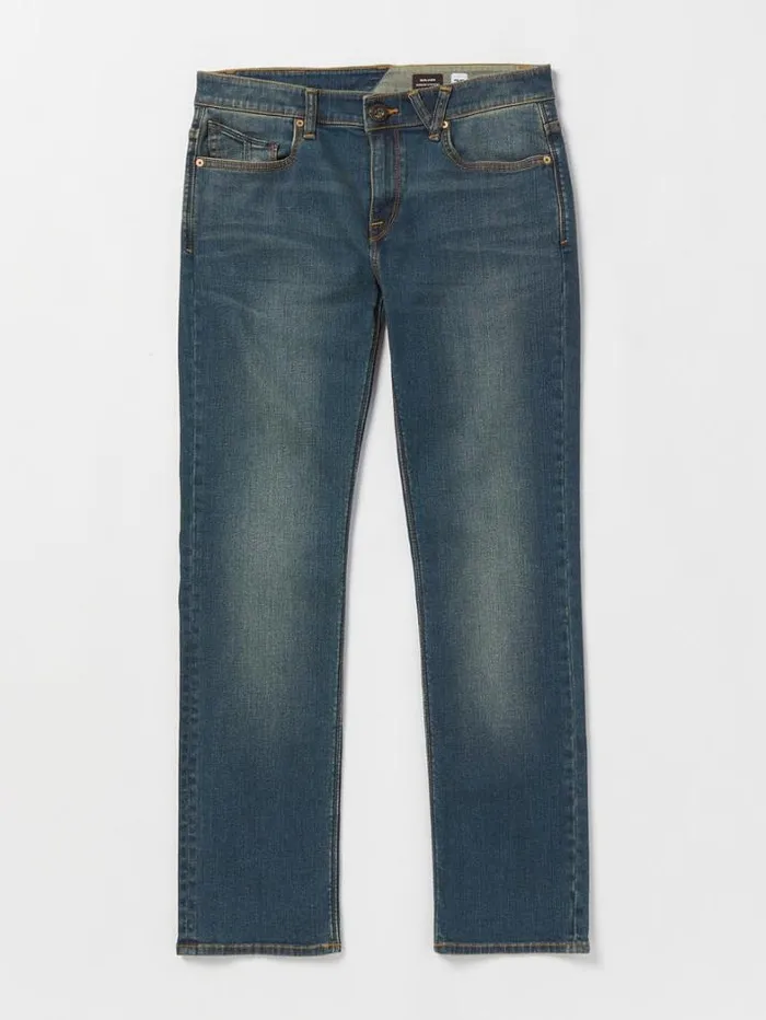 Mens Jeans Volcom Solver Modern Fit Jeans 8211 Biarritz Blue