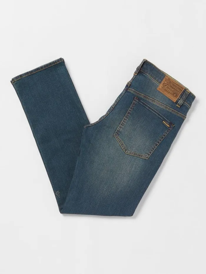 Mens Jeans Volcom Solver Modern Fit Jeans 8211 Biarritz Blue